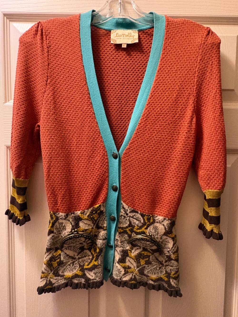 Anthropologie Lia Molly Coin Purse Cardigan